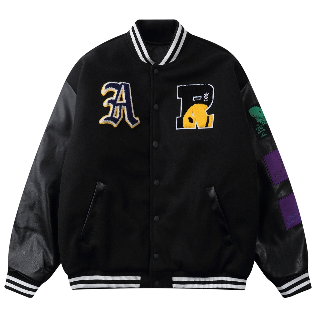 Custom Varsity Jacket with Aesthetic Patching | Clout Collection ...