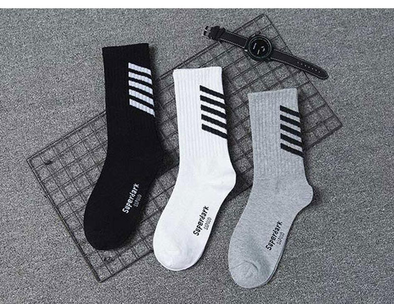 Corporal Socks Pack of Three in Black, White, or Gray - CLOUT COLLECTION