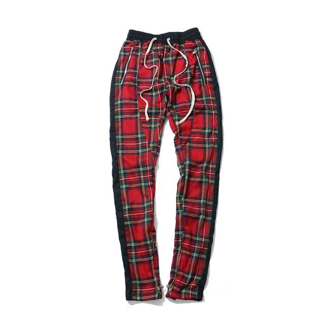 plaid joggers women