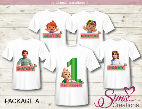 Download Cocomelon Party Printable T Shirt Iron On Transfer Digital Image For Sims Luv Creations