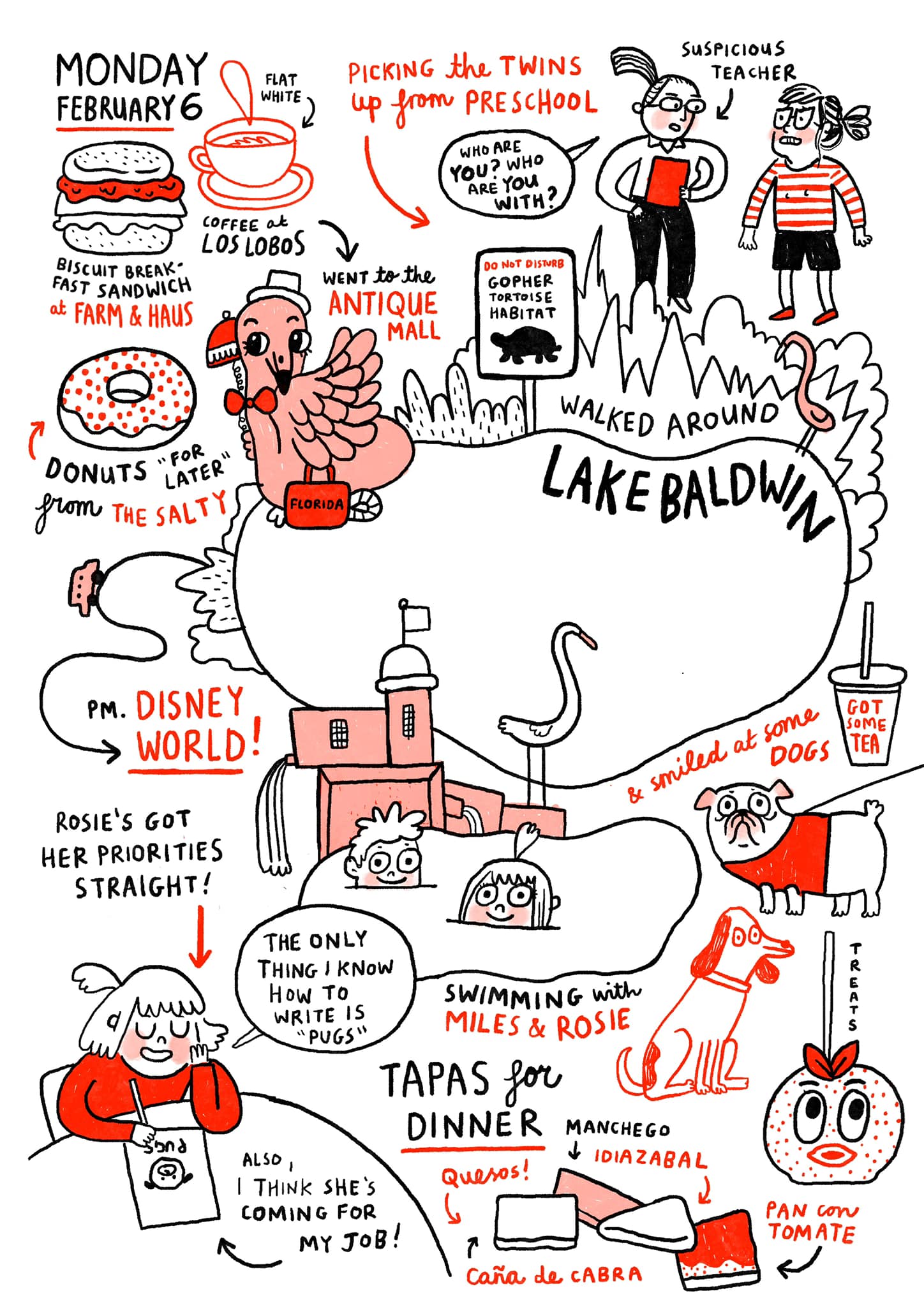 Pinkie Orlando Florida Event + Daily Diary by Gemma Correll