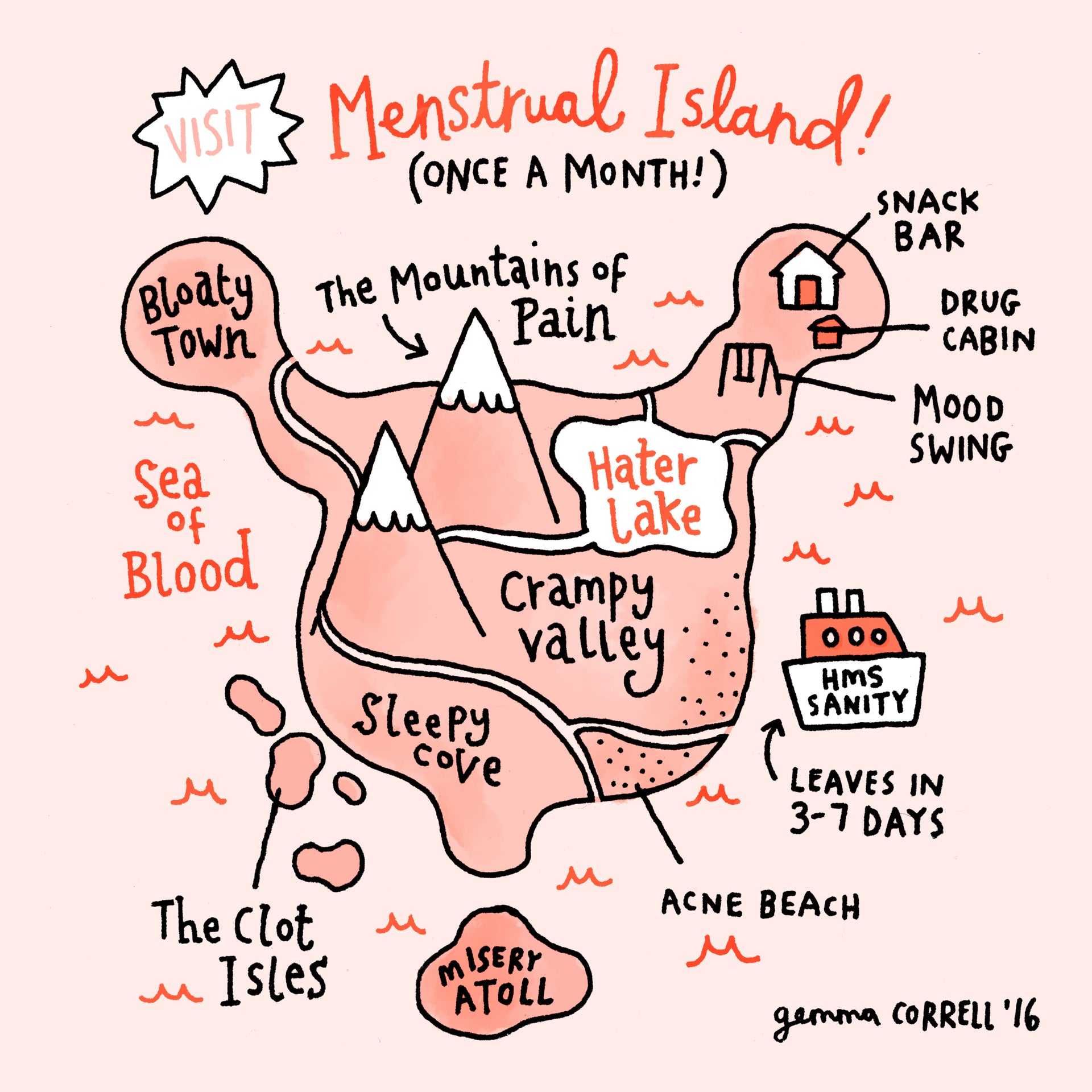 Real Life Horror Movies. Comic by Gemma Correll