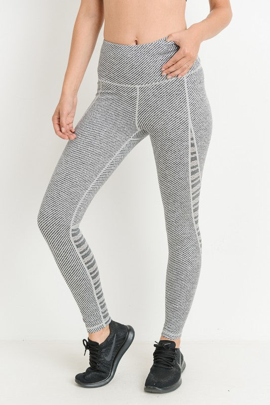 Raw Moda Grey Mesh Panels Leggings