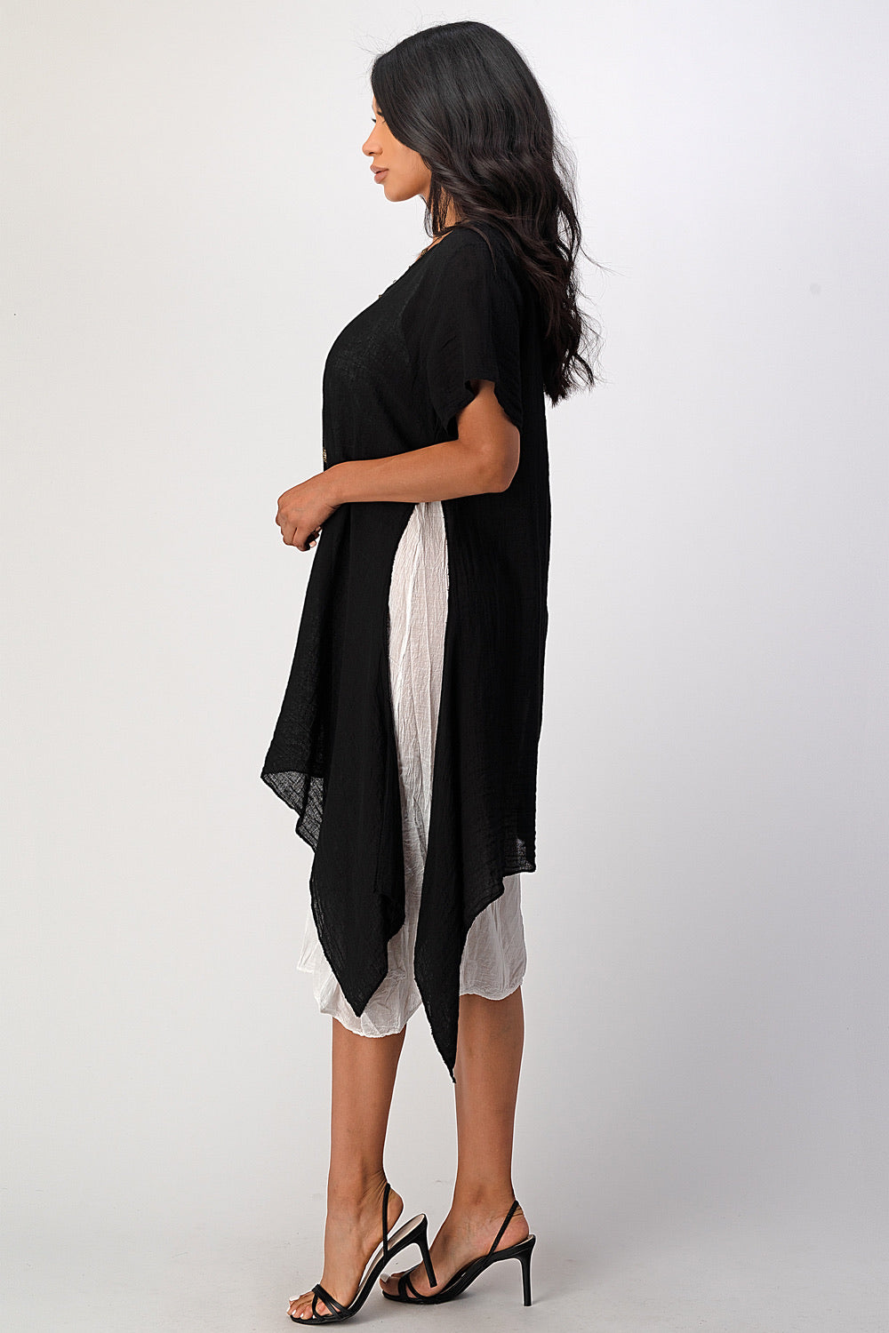 Raw Moda Italian Linen Marsala Dress Two Pieces - Rawmoda