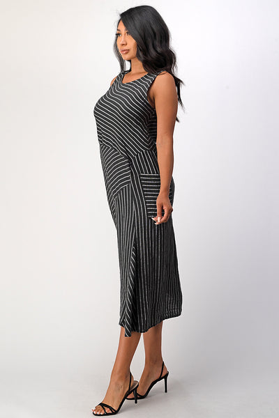 Italian Striped Linen Dress – Raw Moda