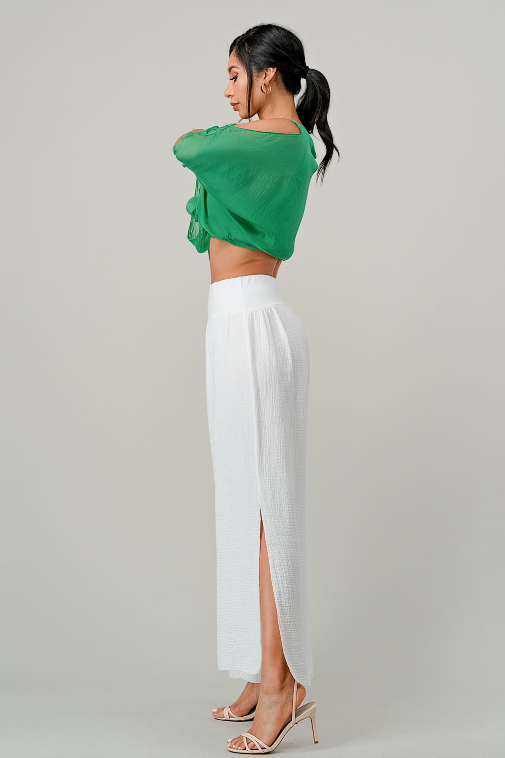 Raw Moda Long Italian Nima Cotton Pants - Rawmoda