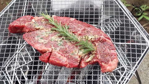 Grill on the BBQ to your liking (rare, medium-rare, medium, well done)