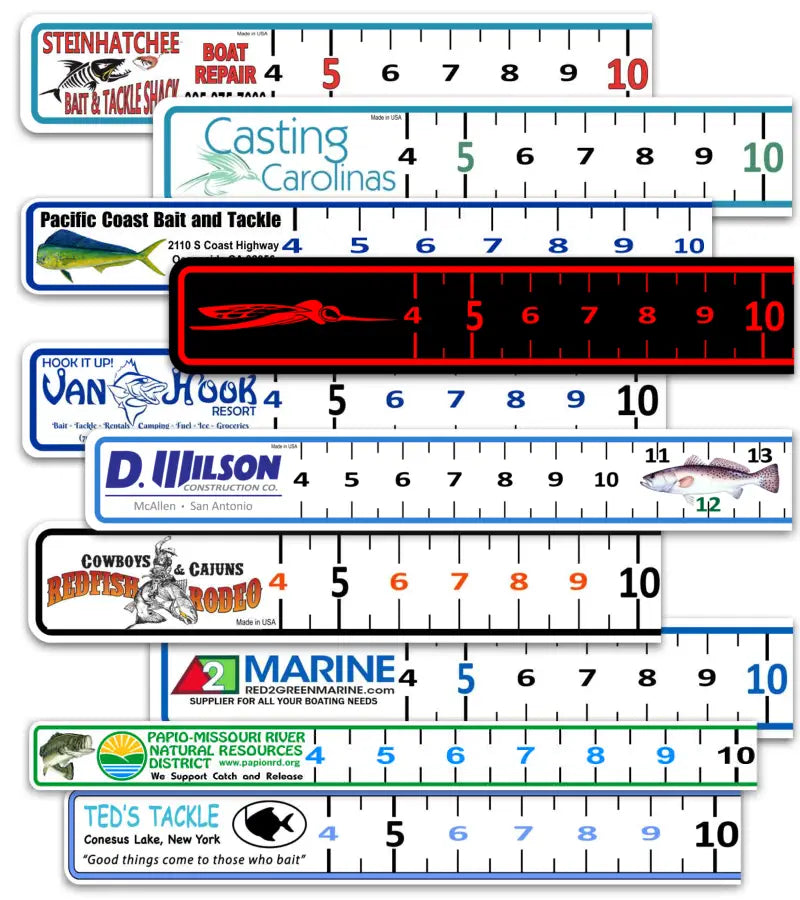 Boat Ruler fish measuring tape decal size 18, 24, 40, 48