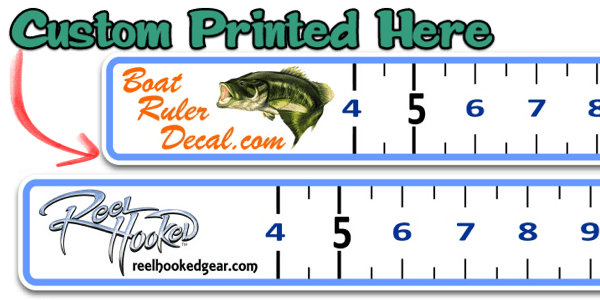 custom 40 inch boat ruler decal