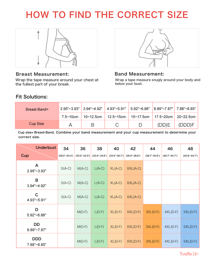 Size Chart Yvettesports