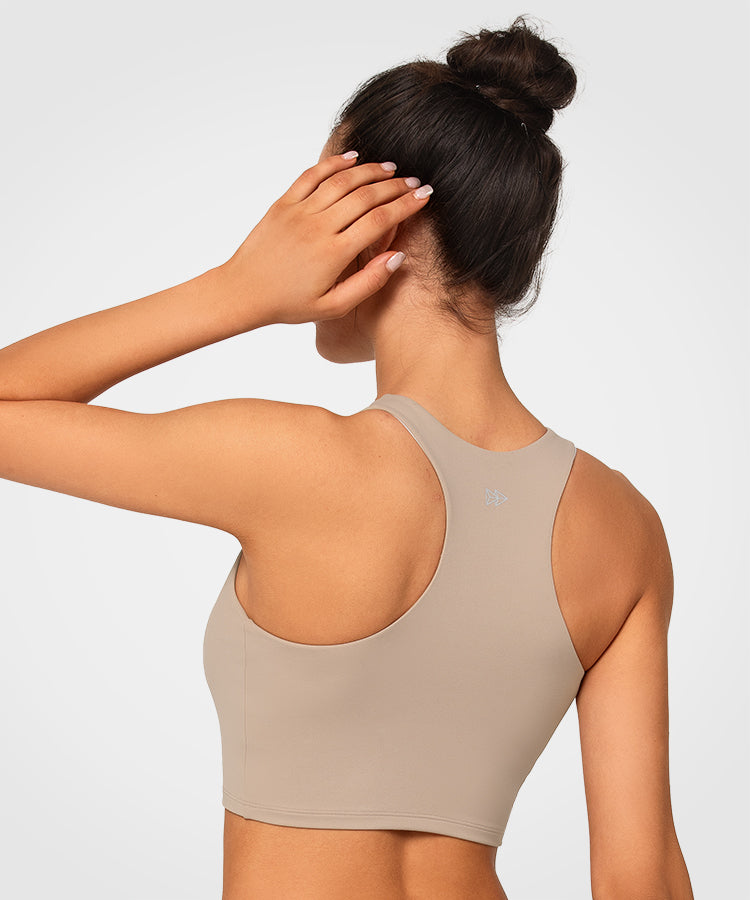 Echo Seamless Racerback Padded Yoga Bra | Women's Light Support Sports –  Yvette