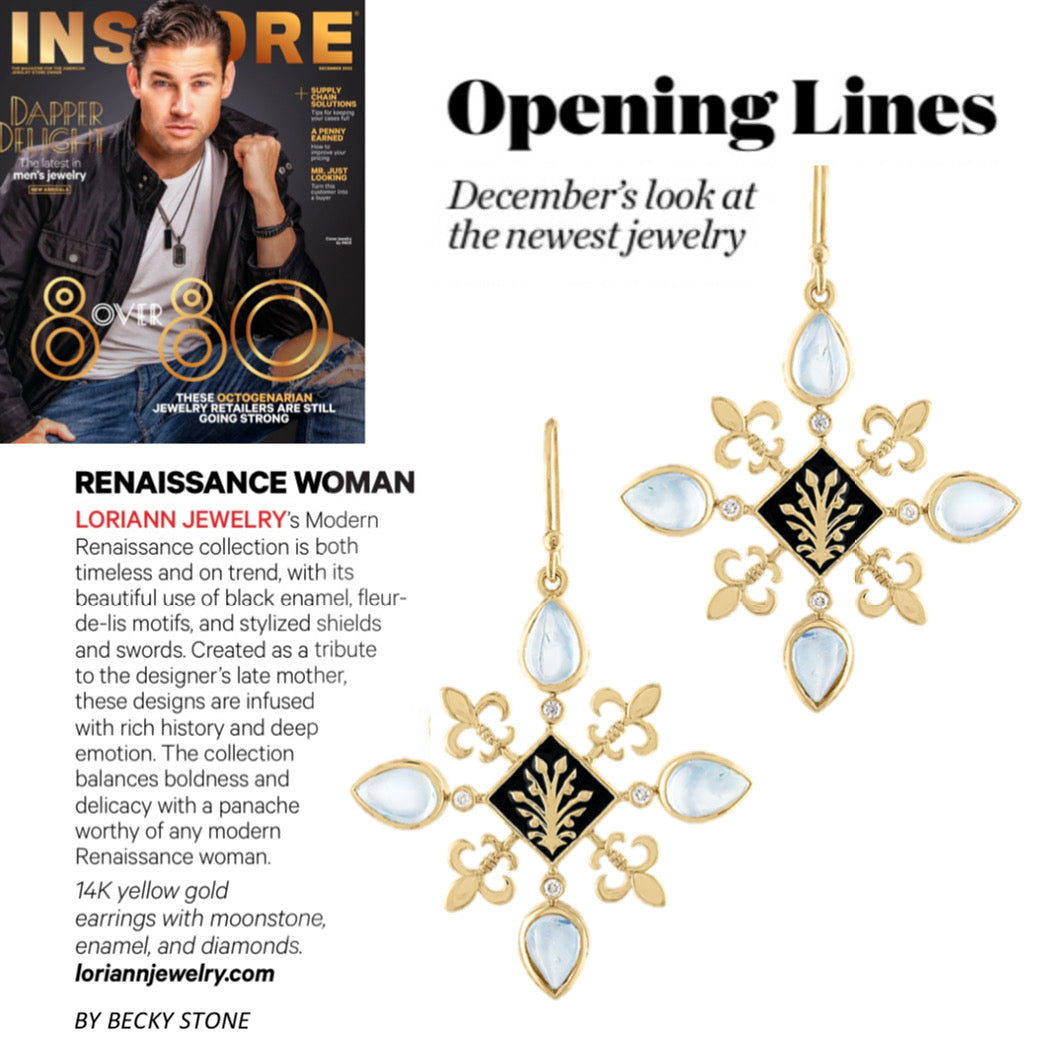 LORIANN JEWLERY FEATURED IN INSTORE MAGAIE OPENING LINES