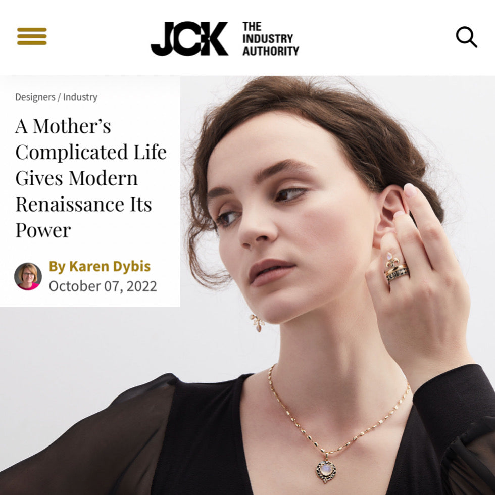 LORIANN Jewelry Modern Renaissance Collection featured in JCK Magazine