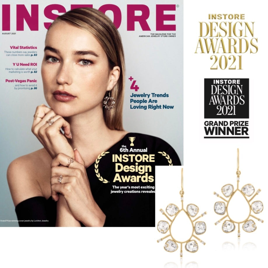 LORIANN Jewelry Grand Prize Designer of the Year 2021 in INSTORE Magazine