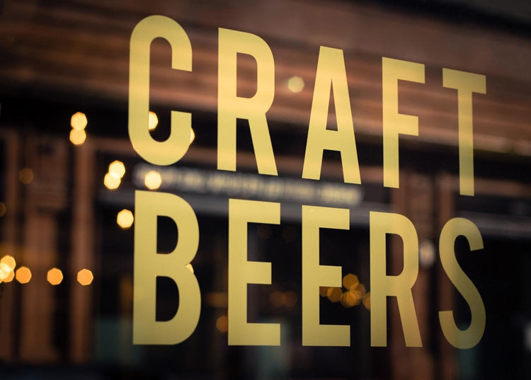 craft beers sign