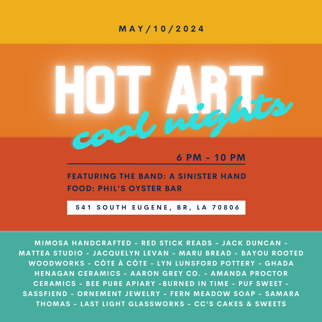 Hot Art Cool Nights Event Flyer