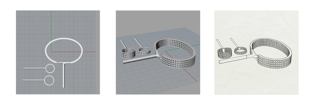 MIMOSA's Grid Design in a Computer Aided Design (or CAD) Program