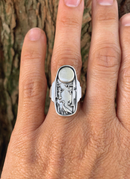 MIMOSA Handcrafted Louisiana Wild Ring in Sterling Silver