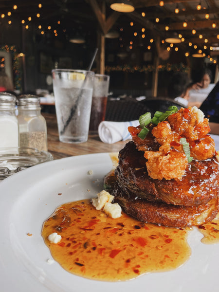 Fried Green Tomatoes at The Little Big Cup in Arnaudville, Louisiana