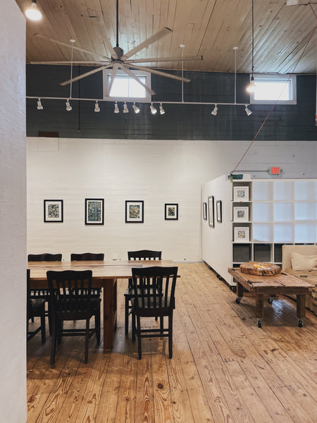 Gallery Space at NUNU Arts and Culture Collective in Arnaudville, Louisiana