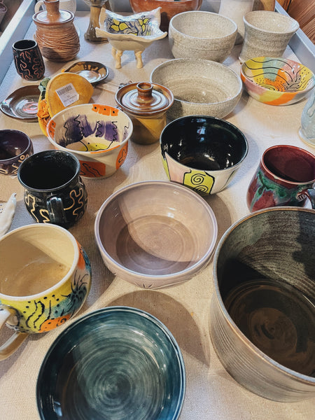 Pottery at the NUNU Arts and Culture Collective in Arnaudville, Louisiana