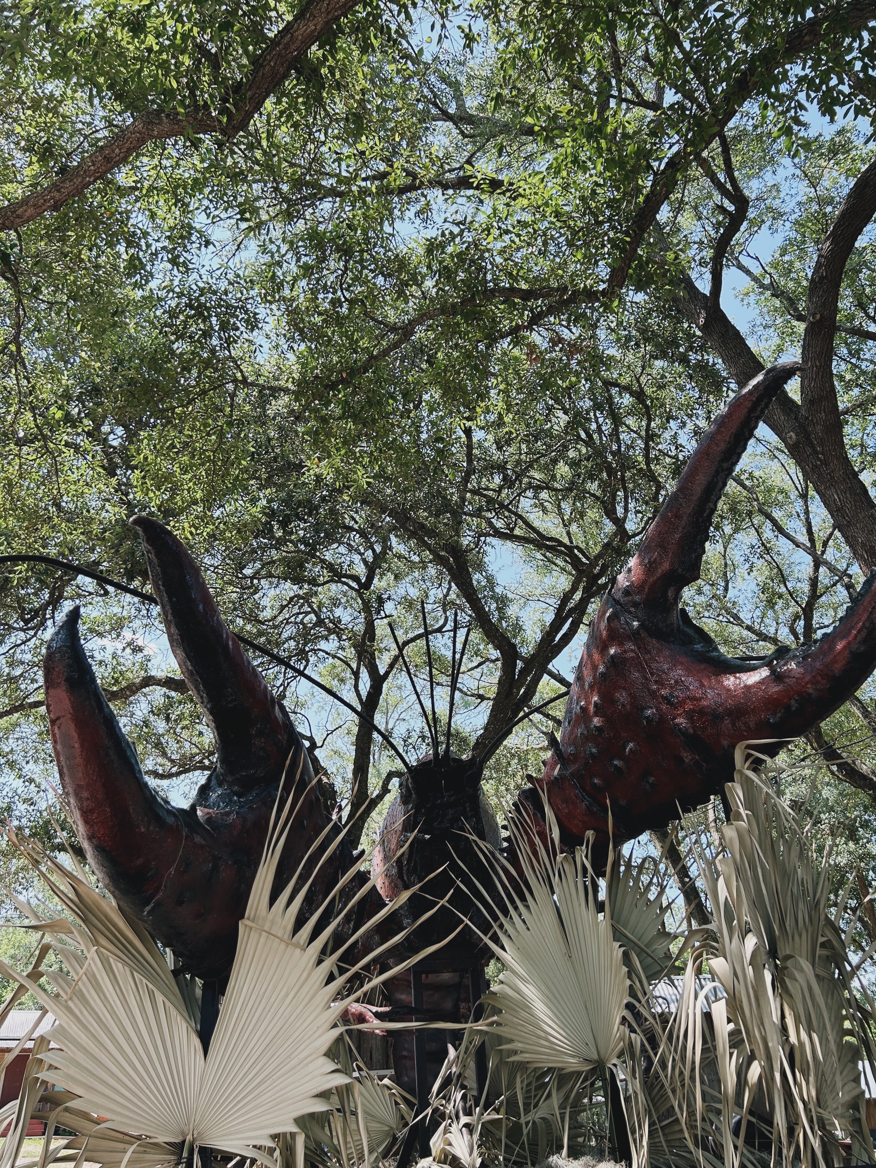 Giant Crawfish Sculpture On the Bayou Cabins Property in Breaux Bridge, Louisiana