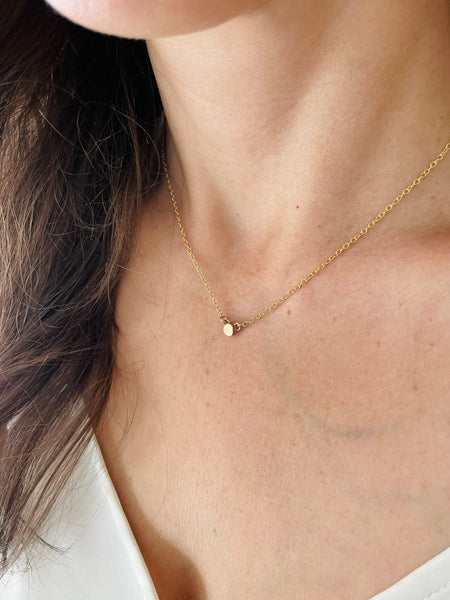 MIMOSA Handcrafted Dainty Grace Necklace in Bronze