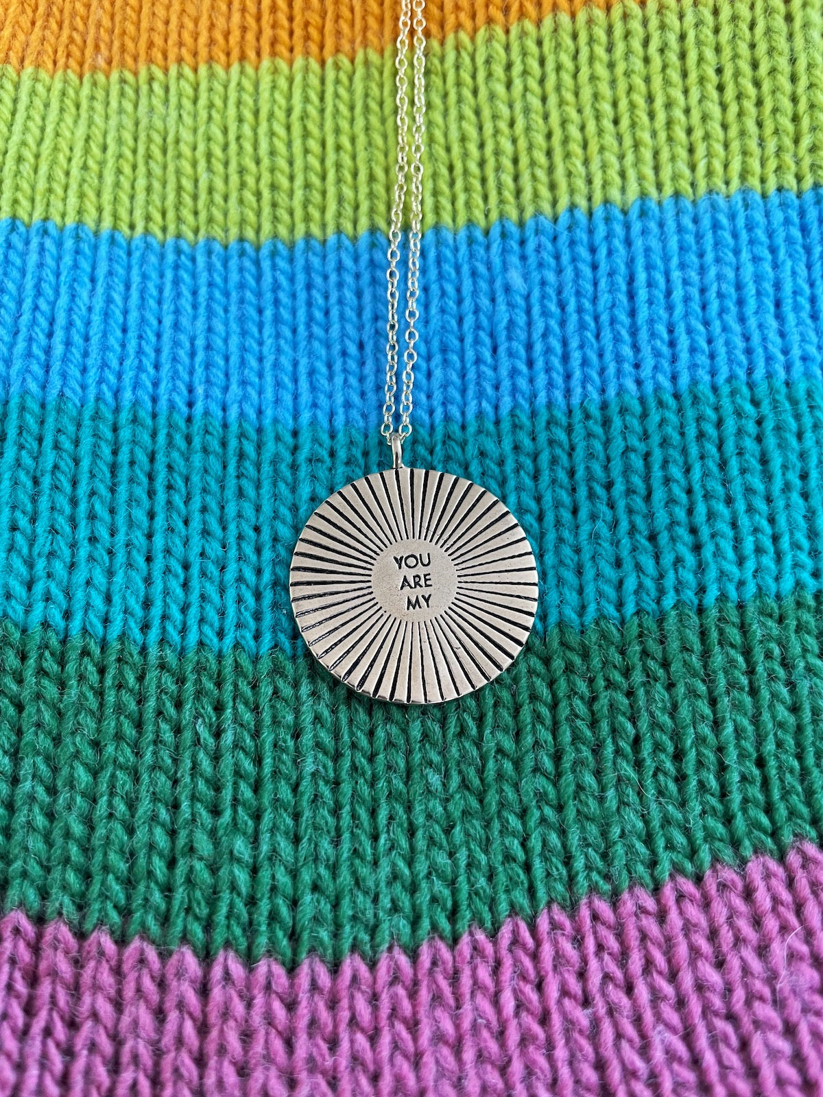 MIMOSA Handcrafted You Are My Sunshine Necklace