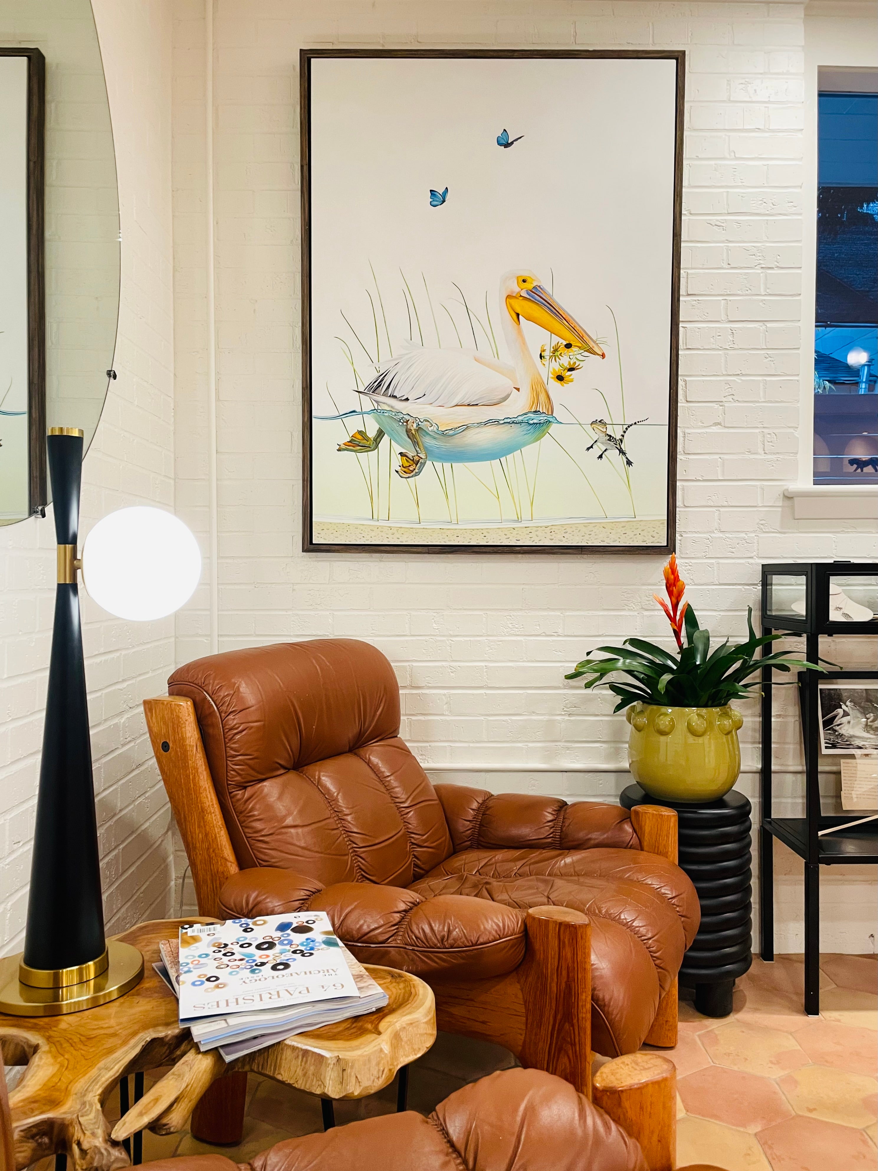 MIMOSA Handcrafted Shoppe Featuring Chase Mullen Pelican Artwork