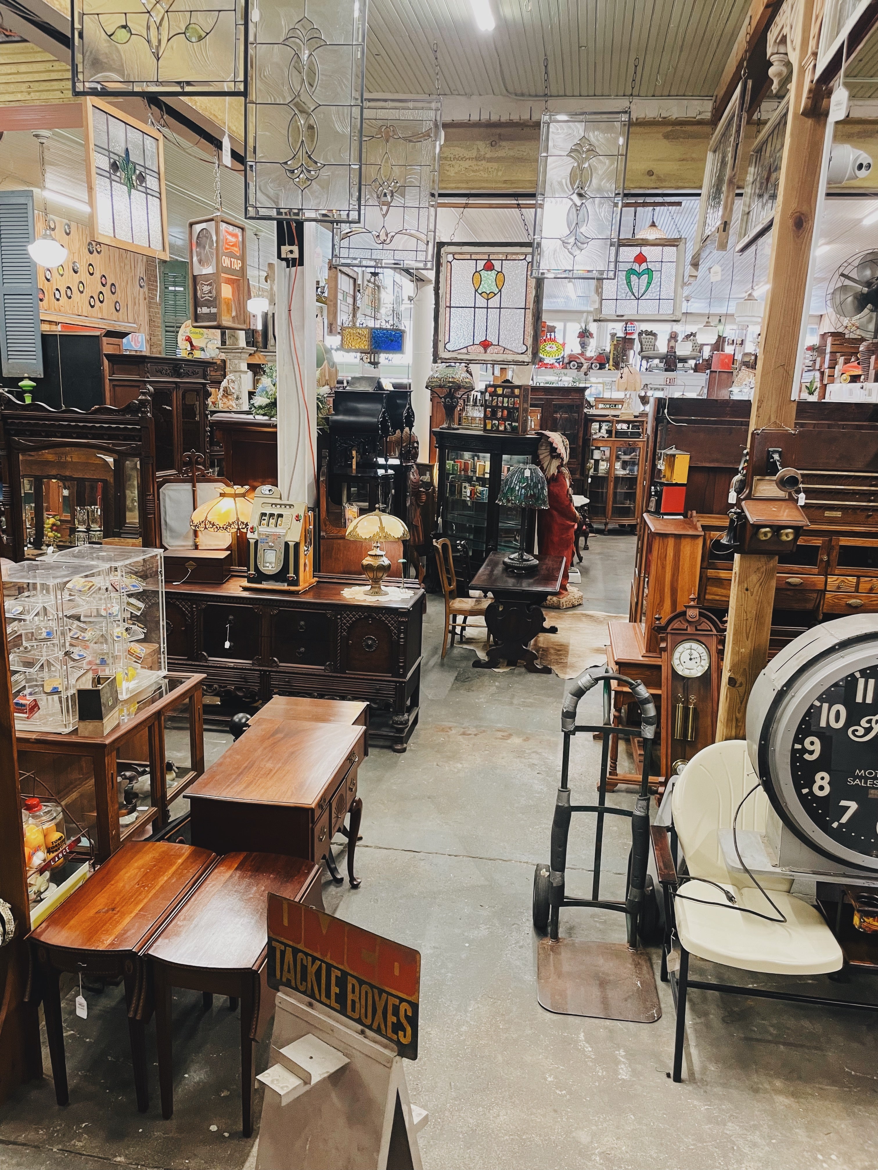 Interior of Roussel's Fine Jewelry and Antiques of Ponchatoula, Louisiana