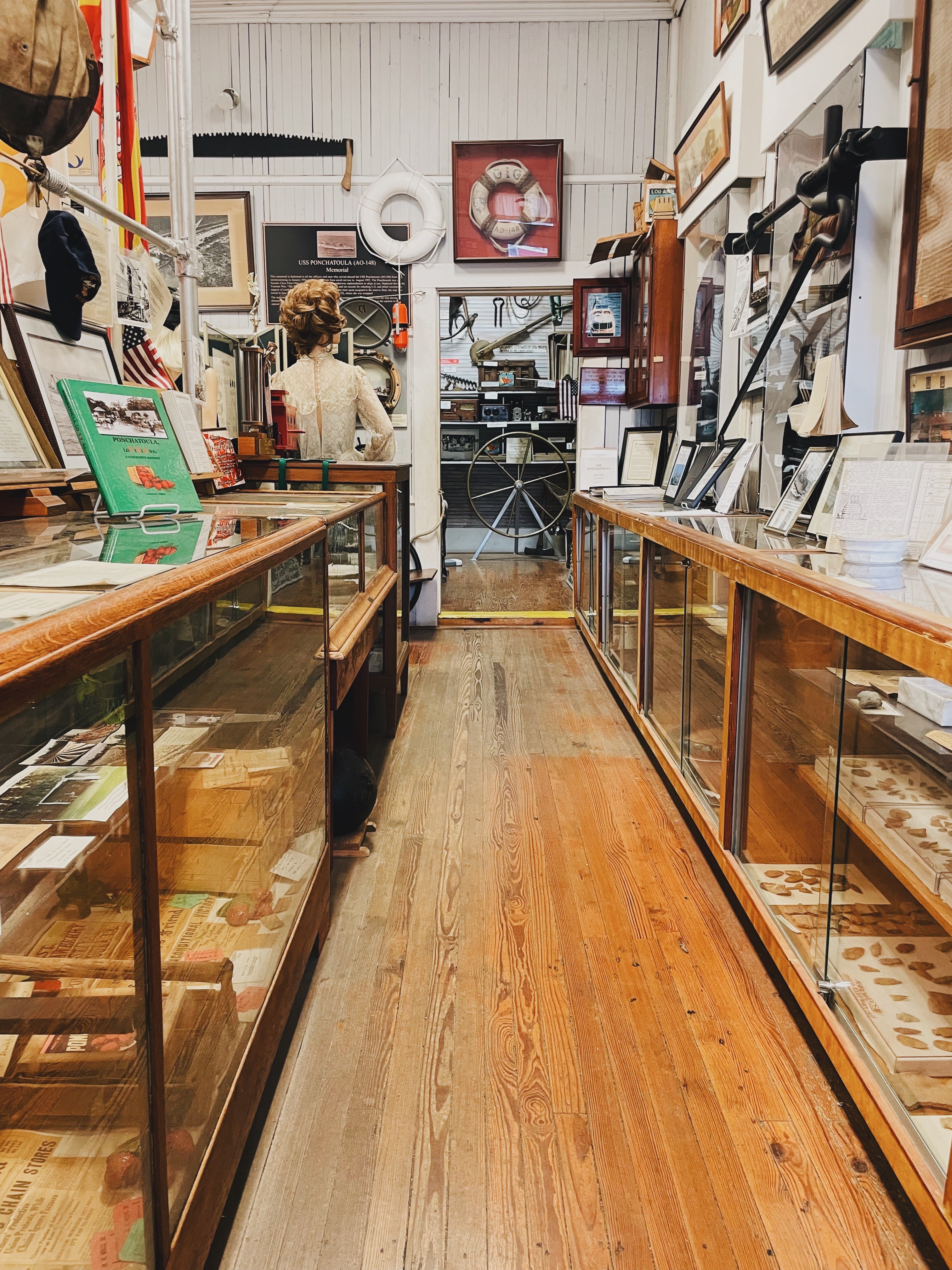 Interior of the Collinswood Museum in Ponchatoula, Louisiana