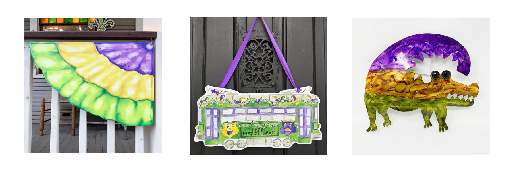 outdoor mardi gras decor