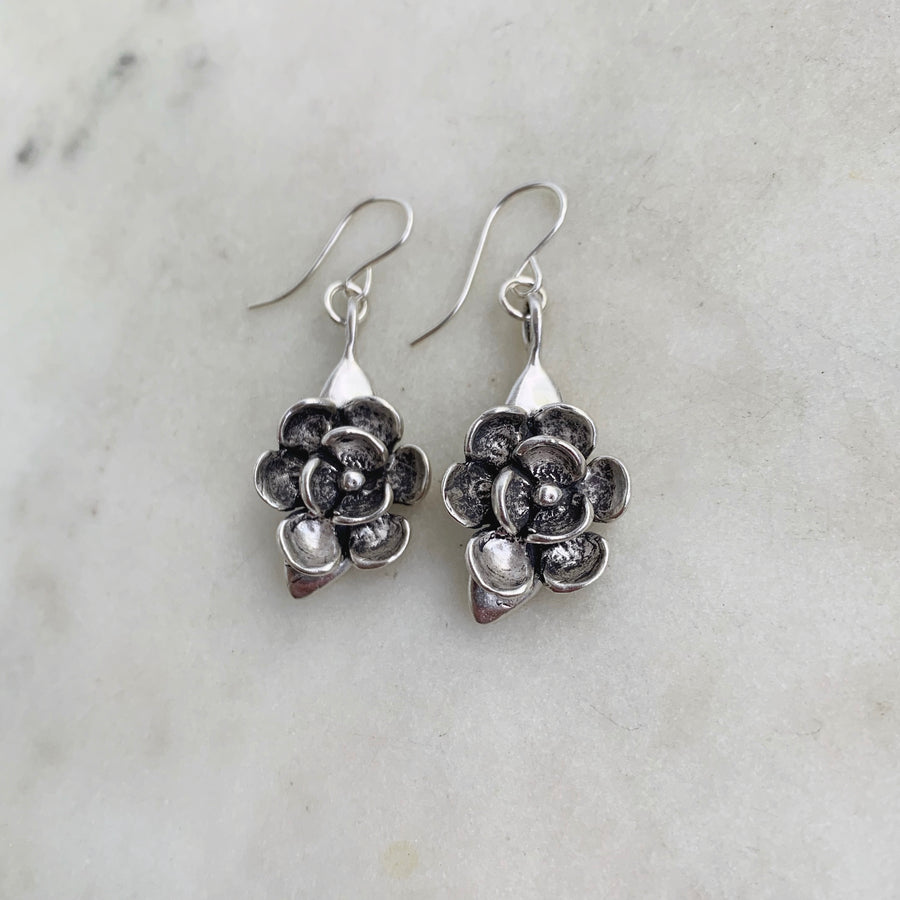 MAGNOLIA FLOWER EARRINGS | MIMOSA Handcrafted