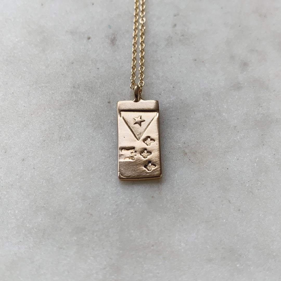 LV Gold Fleur De Lis Hardware Necklace – Little Paris Collective