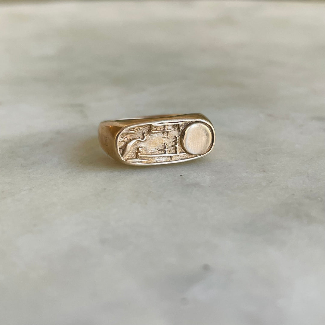 14K GOLD LOUISIANA WILD STATEMENT RING