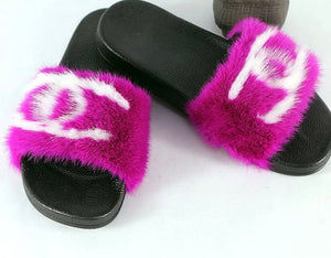 chanel mink slides