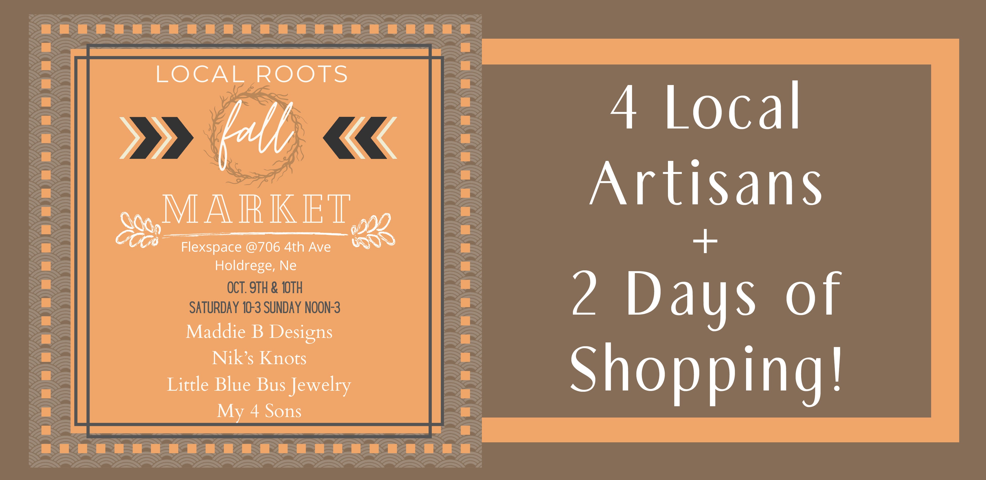 Local Roots Fall Market October 9 and 10 in Holdrege Nebraska