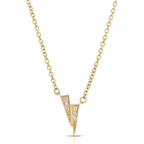 The Double Triangle Diamond Necklace