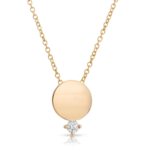 The Diamond Disk Necklace