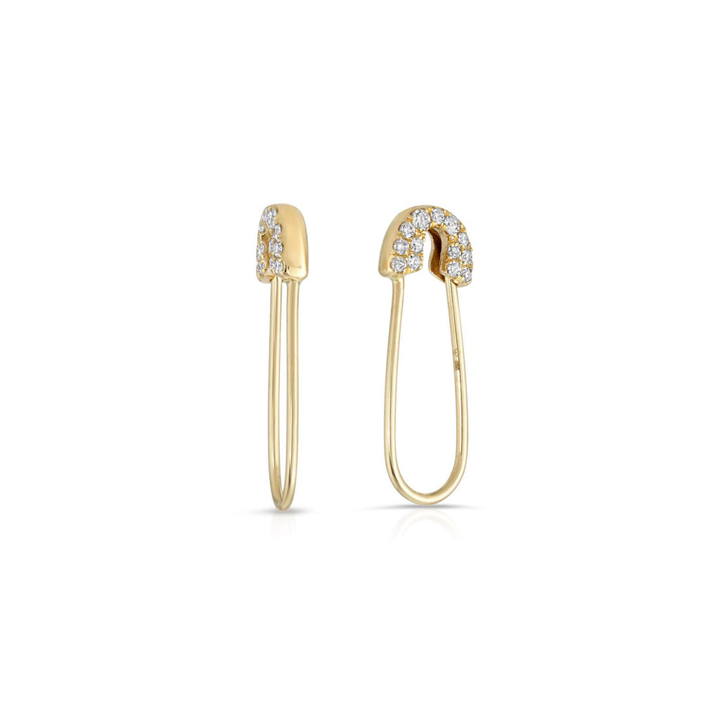 diamond pin earrings