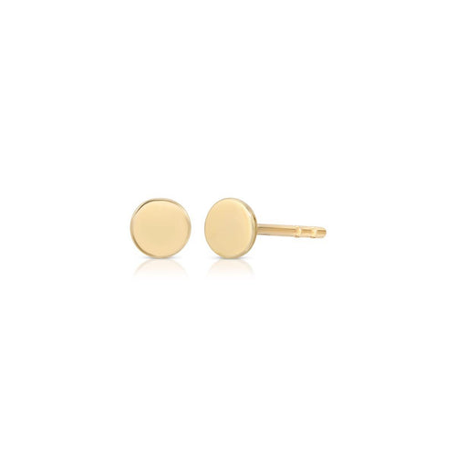 Disk Stud Earrings