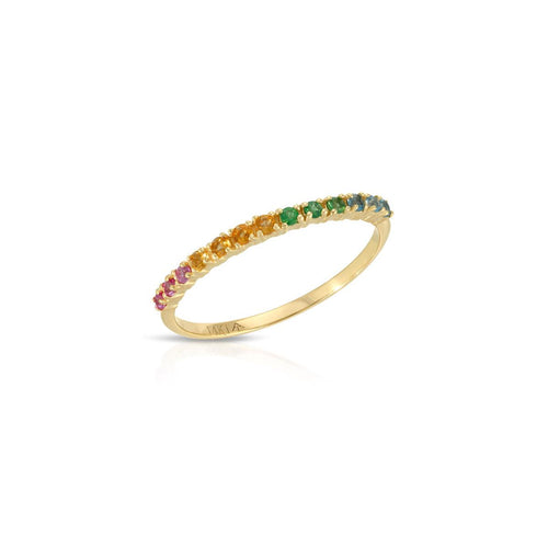 Gemstone Rainbow Ring