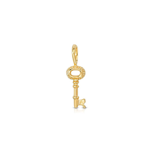 Tiny Gold Key Charm