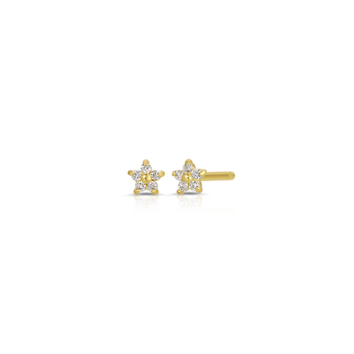 Diamond Star Stud Earrings