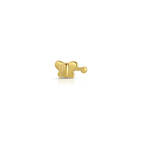 Gold Butterfly Nose Stud