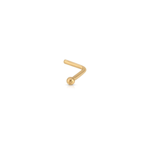 Gold Ball Small Nose Stud
