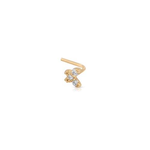 Diamond Butterfly Nose Stud