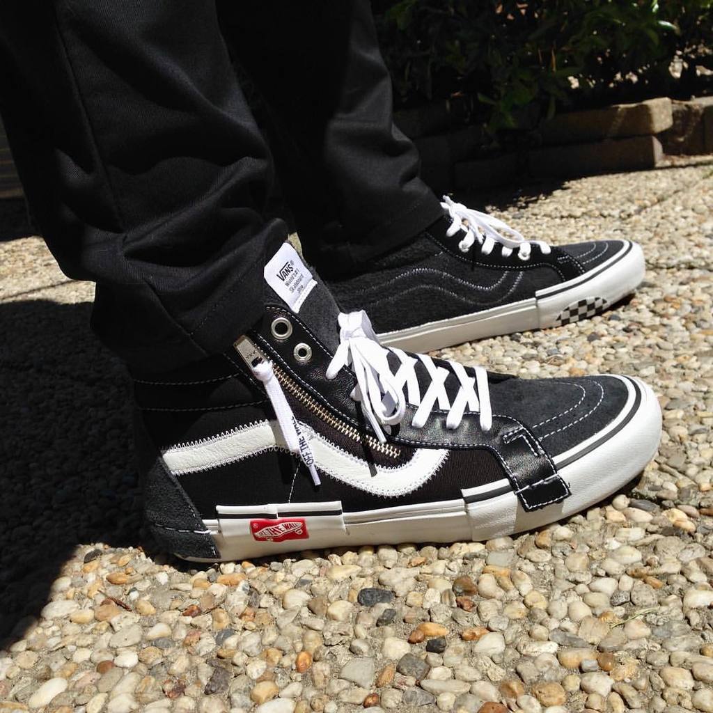 vans sk8 hi cap lx black