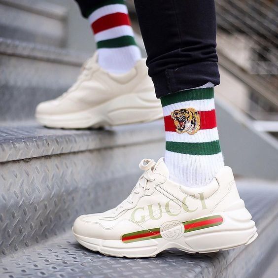 rhyton gucci on feet