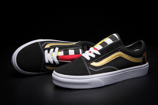 black and gold vans old skool